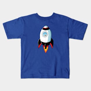 Goldfish in a Rocket Ship Kids T-Shirt